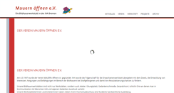 Desktop Screenshot of mauern-oeffnen.de