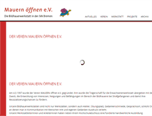 Tablet Screenshot of mauern-oeffnen.de